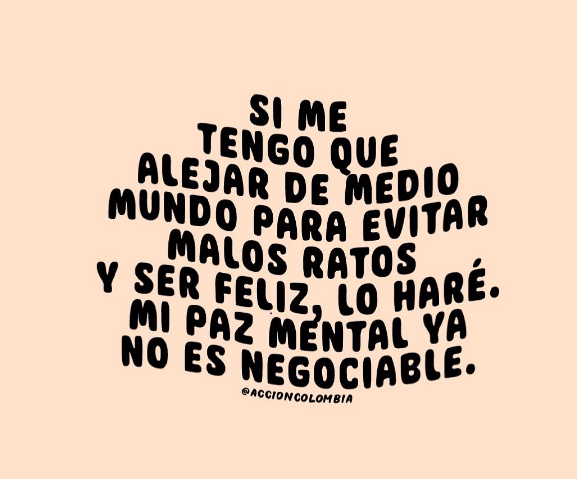 Mi paz mental es prioridad