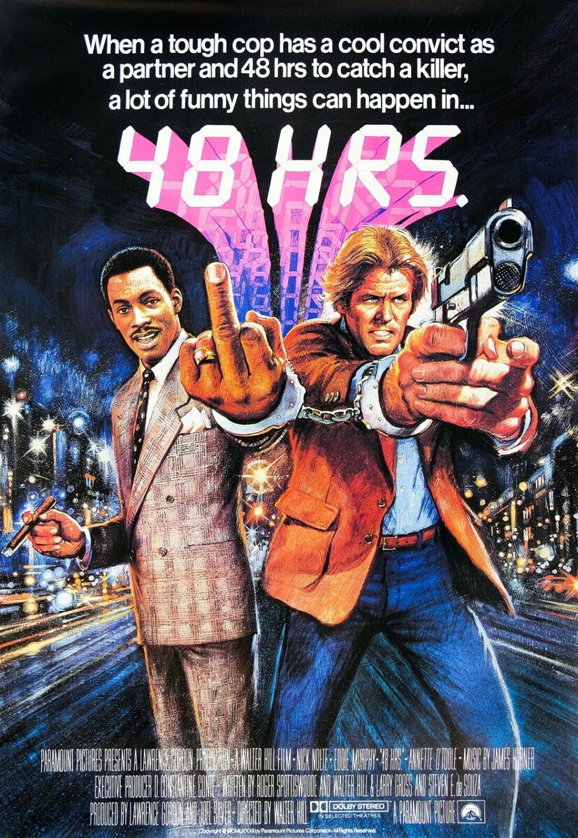 Easy Sunday afternoon watch.

48hrs (1982)

"Class isn't something you buy. Look at you, you've got on a 500-dollar suit and you're still a low-life."

"Yeah, but I look good."