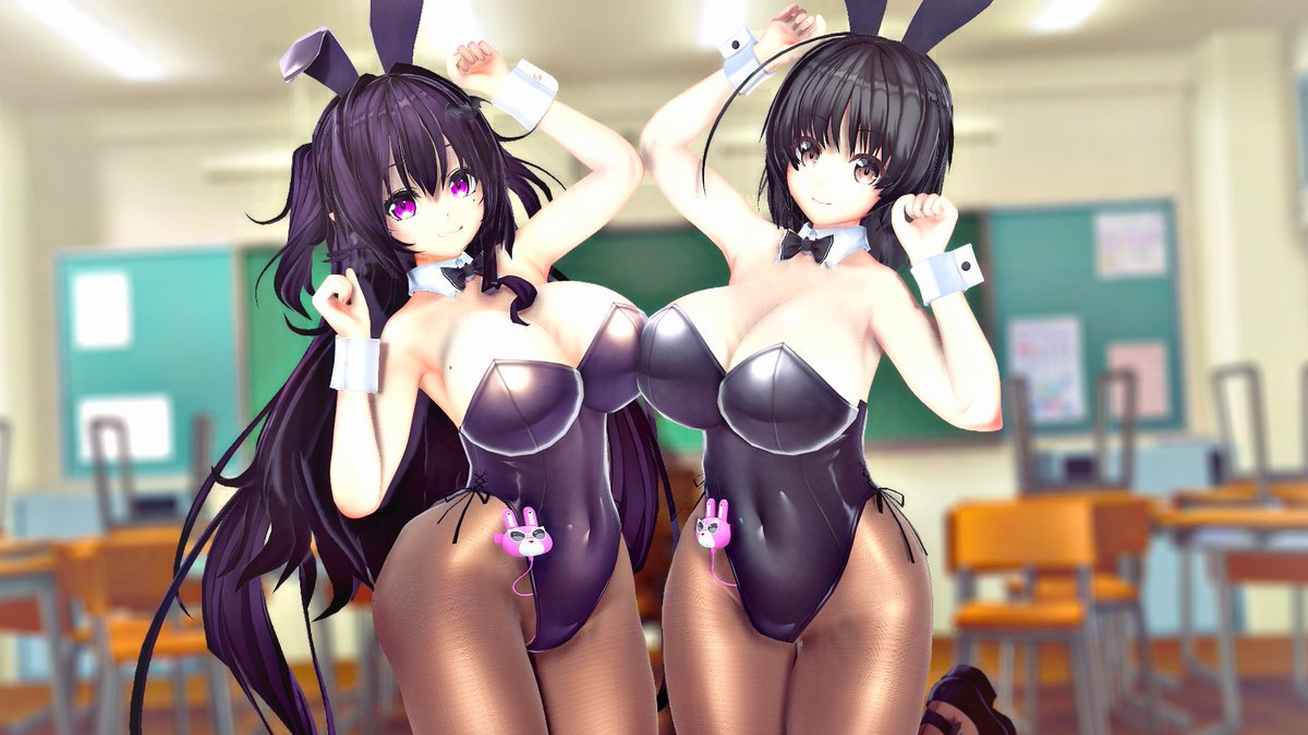 全裸登校日があるならバニー登校日もあっていいのでは? #COM3D2 