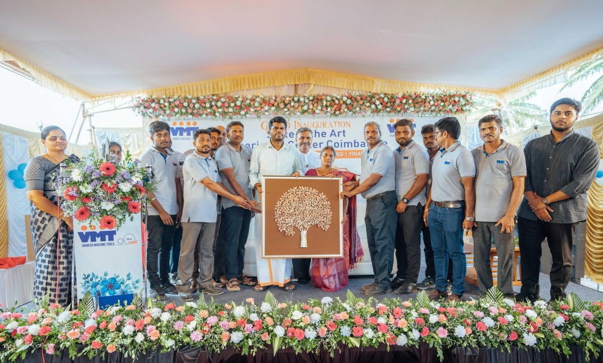 annamalai_k's tweet photo. Delighted to have had the opportunity to inaugurate the State-of-the-art Tech Centre of Vignesh Machine Tools in Coimbatore today. 

The facility stands as a testament to the spirit of innovation and Indigenous excellence. Wishing the team continued success in driving technological advancement and the vision of Atmanirbhar Bharat forward.