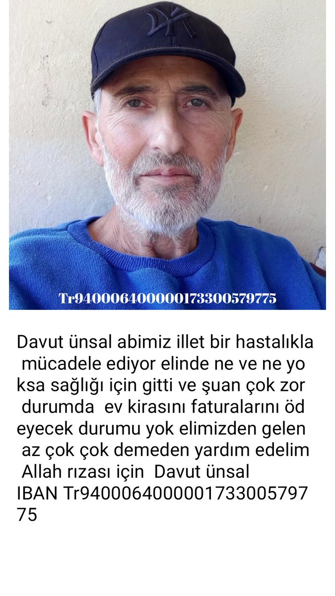 Samsun havzalı davut ünsal abim illet bir hastalıkla savaşıyor elinde avcunda ne varsa gitti devlet kurumlarından hiç bir destek alamıyor ev kirası faturalarını ödenecek duruma geldi. 
<a href="/samsunbsb/">Samsun Büyükşehir Belediyesi</a> <a href="/halitdoganbsk/">Halit Doğan</a>  <a href="/TC_icisleri/">T.C. İçişleri Bakanlığı</a> <a href="/SamsunValiligi/">Samsun Valiliği</a>  <a href="/havzabelediyesi/">Havzabelediyesi</a> <a href="/saglikbakanligi/">T.C. Sağlık Bakanlığı</a>