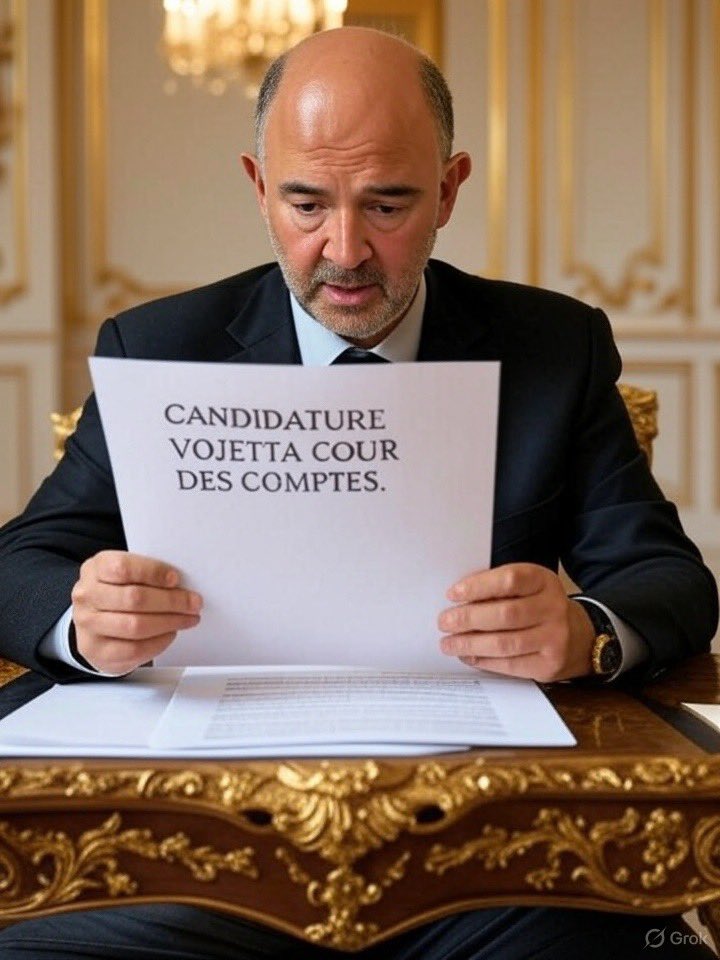 Cher <a href="/pierremoscovici/">Pierre Moscovici</a>.

J’ai récemment lu dans le <a href="/canardenchaine/">Le Canard enchaîné</a> qu’un poste serait vacant à la <a href="/Courdescomptes/">Cour des comptes</a>. 

Étant désormais libéré de mes engagements professionnels antérieurs, je me propose d’y postuler.

Je serais notamment ravi d’aider la Cour des Comptes à proposer au