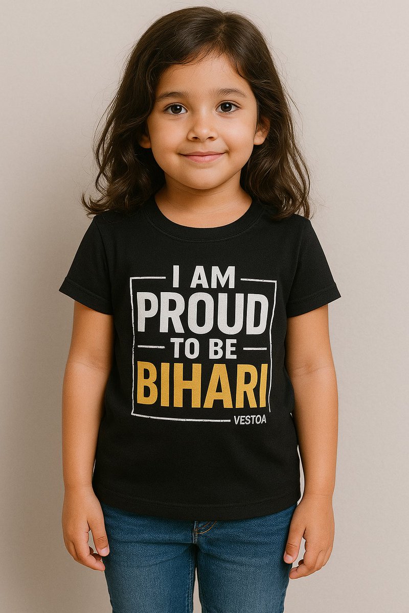 Vestoadotcom's tweet image. 🖤 Proud to Be Bihari — for all ages!
Rock your roots with custom T-shirts from VESTOA 👕
📍 Patori, Bihar
📞 Order Now: 9900688790
#Vestoa #ProudToBeBihari #MadeInBihar #CustomTshirts #BiharStyle #PrintOnDemand