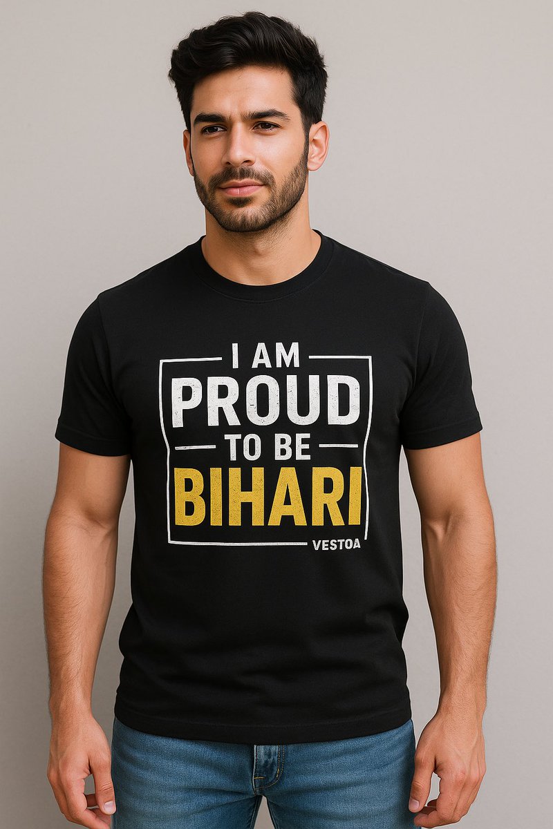 Vestoadotcom's tweet image. 🖤 Proud to Be Bihari — for all ages!
Rock your roots with custom T-shirts from VESTOA 👕
📍 Patori, Bihar
📞 Order Now: 9900688790
#Vestoa #ProudToBeBihari #MadeInBihar #CustomTshirts #BiharStyle #PrintOnDemand