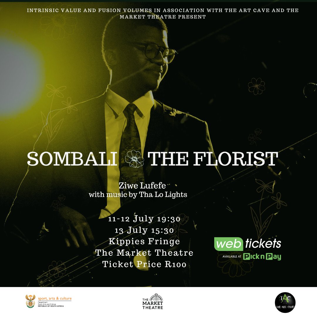 Sunday plans? Sorted. The Kippies Fringe is alive with energy! Don’t miss Sombali (The Florist)  today at 3:30 PM—your perfect Sunday afternoon plan.

Webtickets: webtickets.co.za/V2/event.aspx?…
In-house bookings: 083 246 4950 / 
#KippesFringe2025 #Jazz #SundayPlans