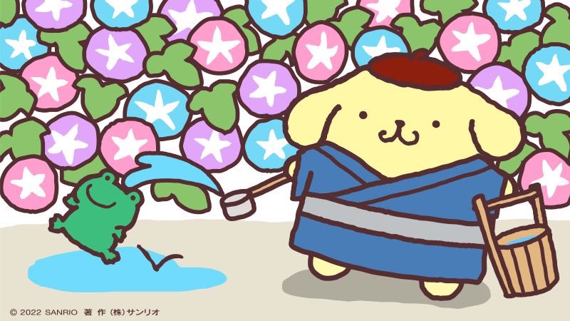 pompompurin and his friend mint 💫