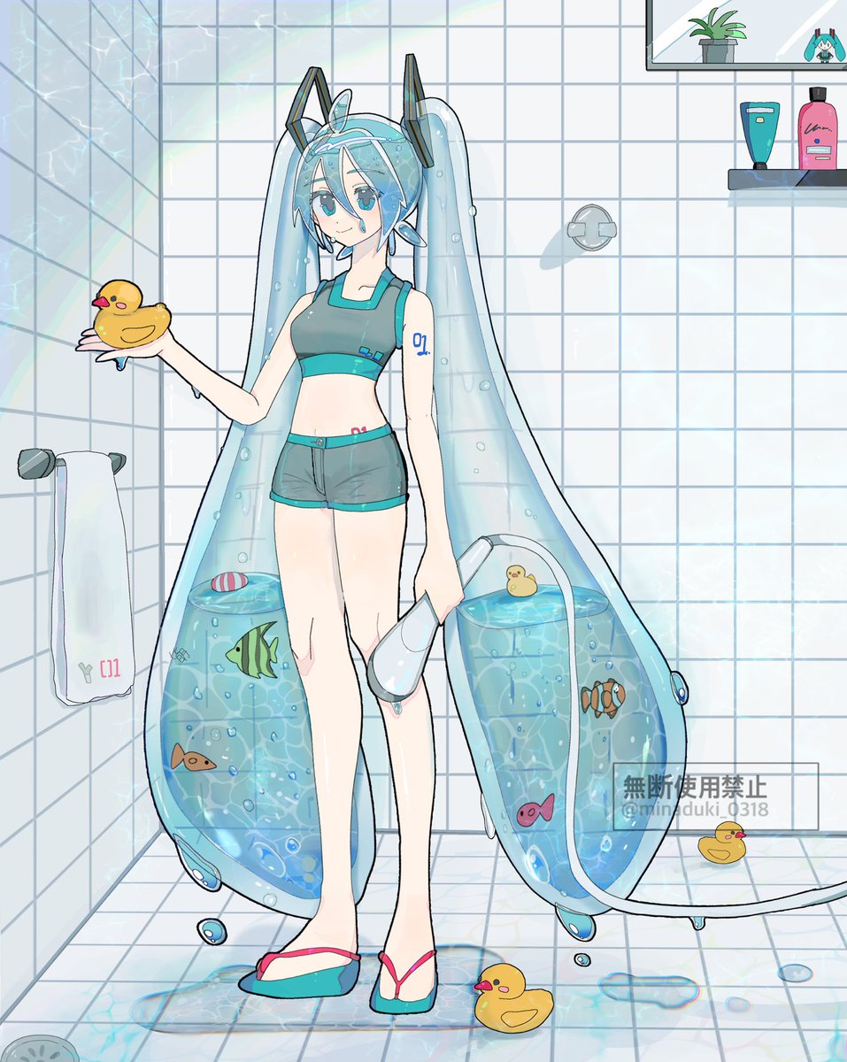 涼しげなミクさん
