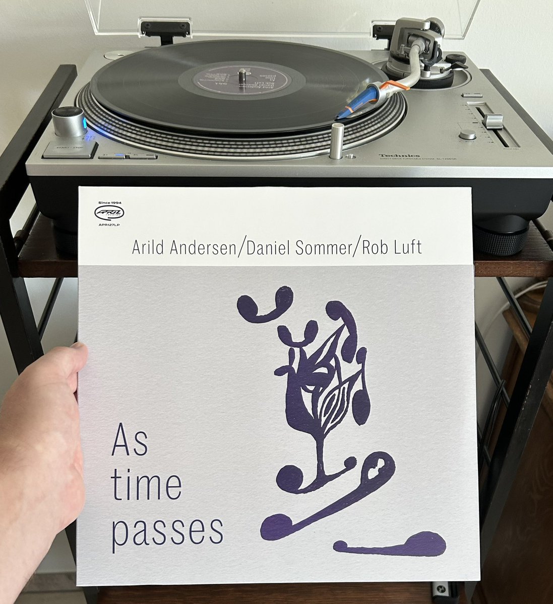 Sunday morning goodness from Arild Andersen, Daniel Sommer and Rob Luft. This is As Time Passes, a beautiful collection of guitar/bass/drums scapes. Could have been an ECM joint, but it’s out on April Records. Enjoy your Sunday!