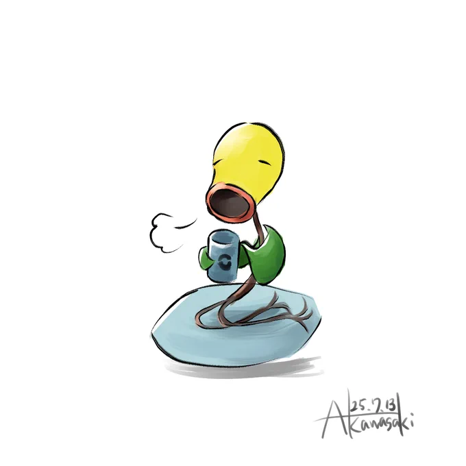 ポケモン落書き マダツボミ