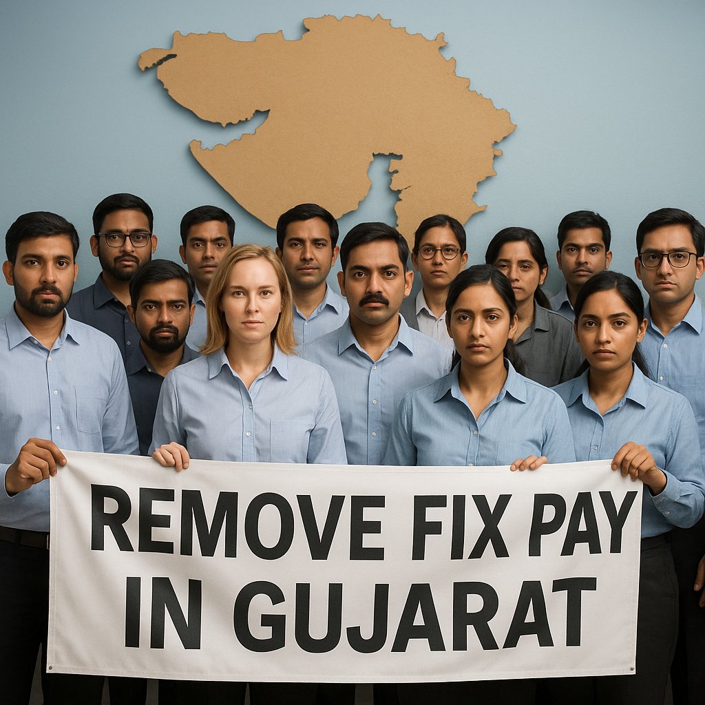 રોજિંદી જરૂરિયાતની વસ્તુઓથી લઈ બાળકના ભણતર સુધી બધું જ #મોંઘું થઈ ગયું છે. અને બીજી બાજુ #સરકાર #કર્મચારી ઓને હજુ પણ ફિક્સ પગાર પર નોકરી કરાવતી હોય છે.

માસિક જીવન ખર્ચ રૂ. ૪૬,૦૦૦ જેટલો થાય છે અને પગાર માત્ર રૂ. ૨૬,૦૦૦ મળે ત્યારે એ વચ્ચેનું રૂ. ૨૦,૦૦૦ નો  તફાવત ક્યાંથી ભરી શકાય?