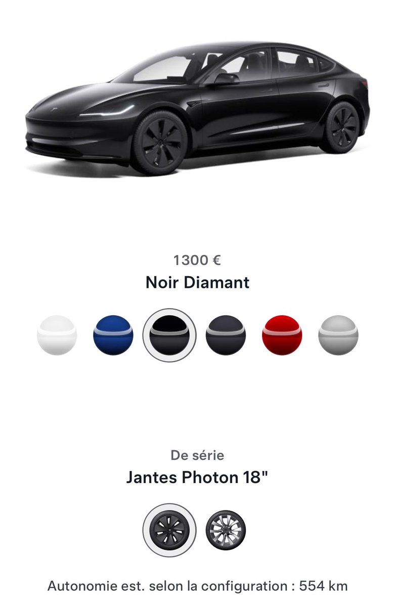 TeslaClubFrance's tweet image. Nouveauté Tesla
La peinture Noir Diamant (Diamond Black) est désormais disponible sur le Model 3 et le Model Y.
Elle remplace le Noir Uni (Solid Black) proposé jusqu’ici.
Disponible dès maintenant dans le configurateur officiel.
#Tesla #Model3 #ModelY #DiamondBlack