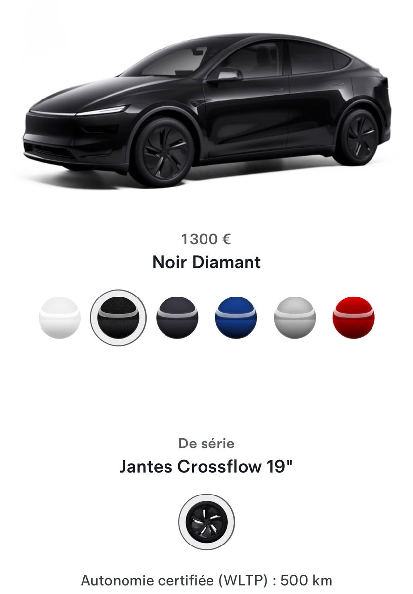 TeslaClubFrance's tweet image. Nouveauté Tesla
La peinture Noir Diamant (Diamond Black) est désormais disponible sur le Model 3 et le Model Y.
Elle remplace le Noir Uni (Solid Black) proposé jusqu’ici.
Disponible dès maintenant dans le configurateur officiel.
#Tesla #Model3 #ModelY #DiamondBlack