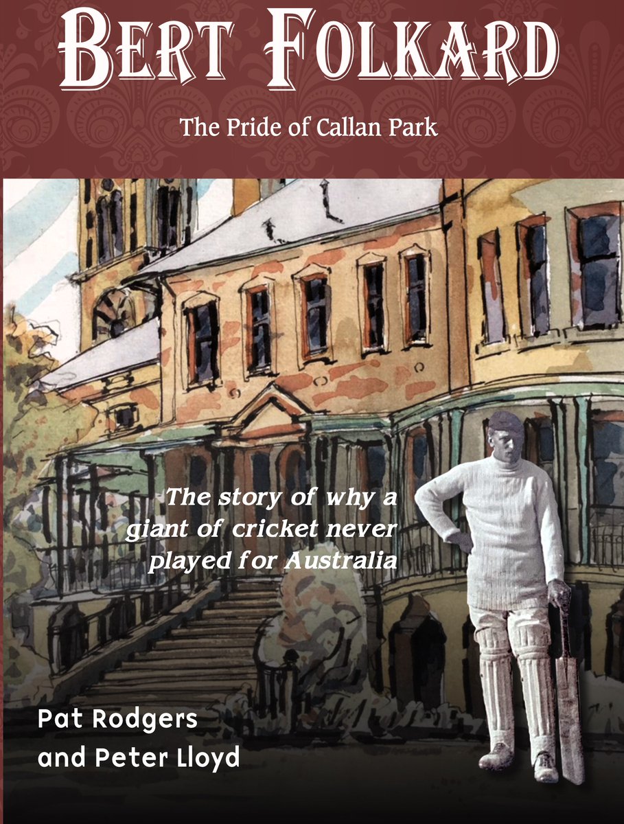 UK sole distributor of this Australian signed limited edition #cricket publication - Bert Folkard The Pride of Callan Park: Pat Rodgers and Peter Lloyd (NSW, 2025) #Australia #Sydney redrosecricketbooks.com/product/112422…