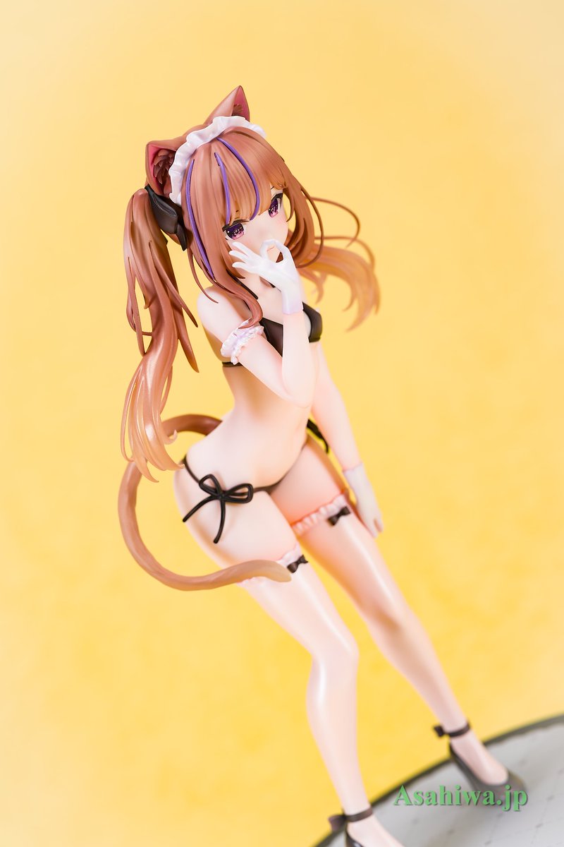 Asahiwajp's tweet image. ケモミミ!ツリ目!生意気!Pink-Charm まふゆ氏 1/6 レオ よつばとフィギュアレビューasahiwa.jp/f/original_leo…