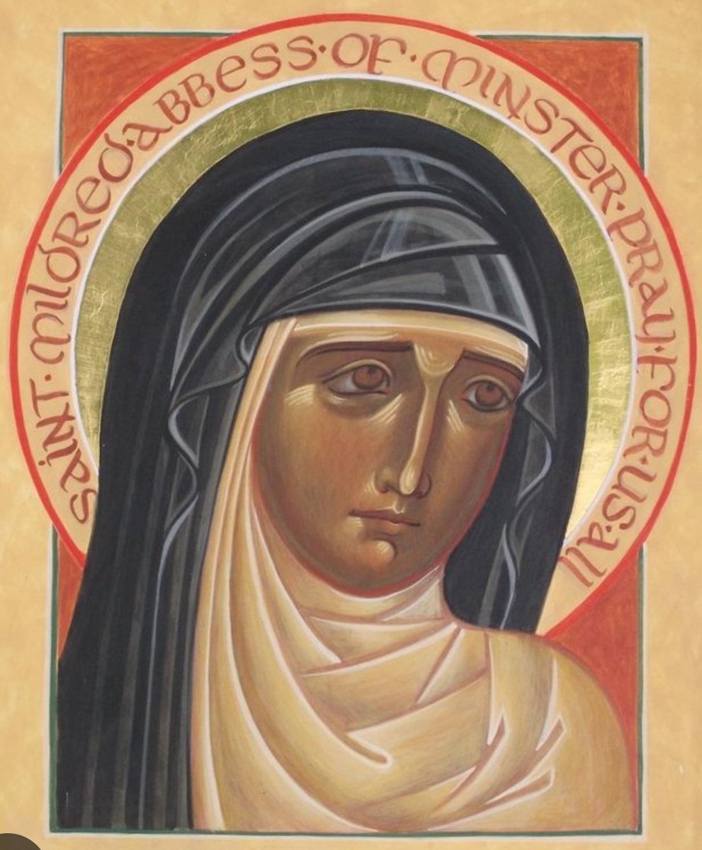 Sister Walburga (@sisterwalburga) on Twitter photo Today we are celebrating the Solemnity of our Patron Saint Mildred 😇🥳
She was the 2nd Abbess here at Minster Abbey
You can read more about her in this wonderful blog by <a href="/ClerkofOxford/">Eleanor Parker</a>
aclerkofoxford.blogspot.com/2011/07/st-mil…
Pic is an icon of St Mildred, written by Amanda De Pulford Today we are celebrating the Solemnity of our Patron Saint Mildred 😇🥳
She was the 2nd Abbess here at Minster Abbey
You can read more about her in this wonderful blog by <a href="/ClerkofOxford/">Eleanor Parker</a>
aclerkofoxford.blogspot.com/2011/07/st-mil…
Pic is an icon of St Mildred, written by Amanda De Pulford