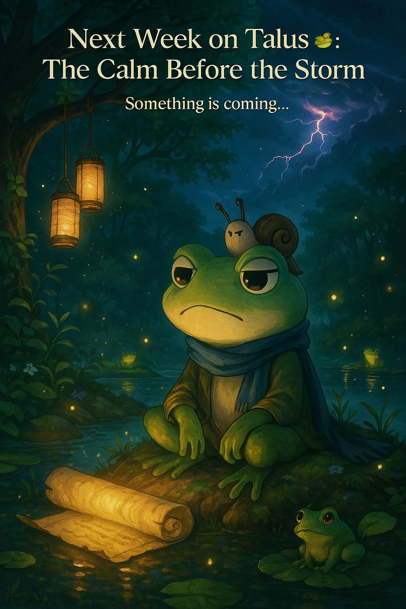 NightGamin78254's tweet photo. "Talus Leap Week begins 🐸✨"
A calm face, a storm in the heart.
Big steps. Bigger destiny. Leap Season
#Talus #LeapWeek #FrogVerse #AnimeVibes #Web3Journey #MysticLeap
.
@Mubbyz042
@talus_intern
@TalusNetwork
@GiveRep https://t.co/5xnb5riicC