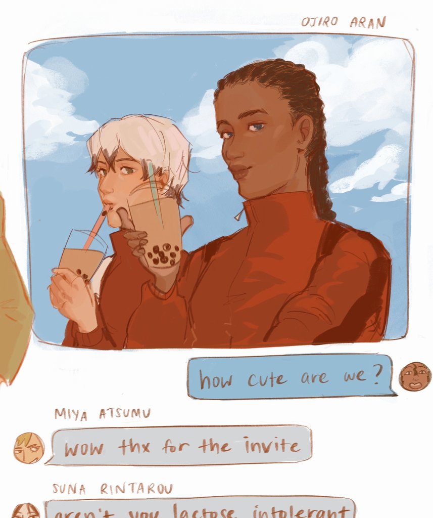 happeeecat's tweet image. *genderbends your inarizaki*
