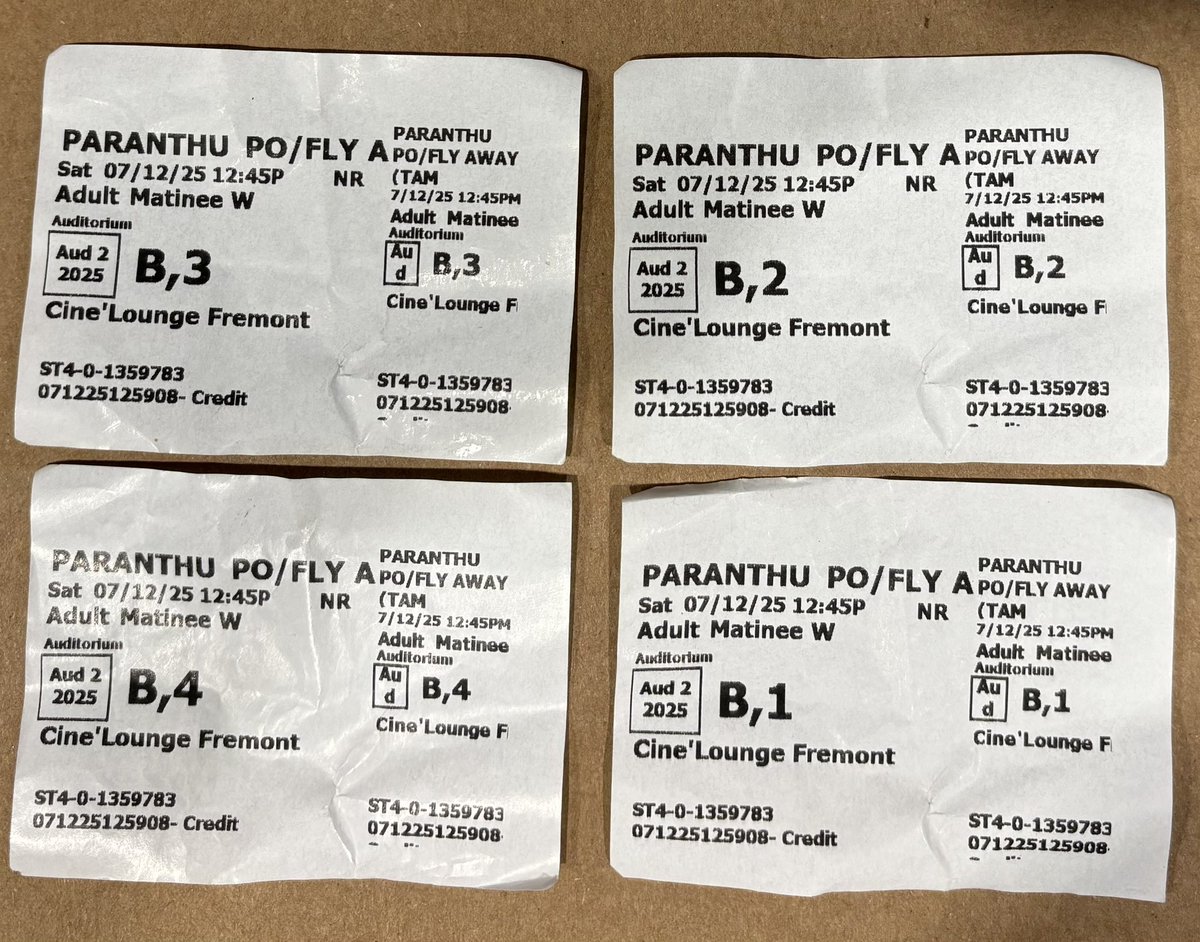 suresh0829's tweet photo. #ParanthuPo  #ParandhuPo watched this much awaited Director Ram movie in @CineLoungeusa  theater here in San FranciscoBay Area with family. It was worth every penny. A message filled movie but in a light vein. https://t.co/hZi8JMje84