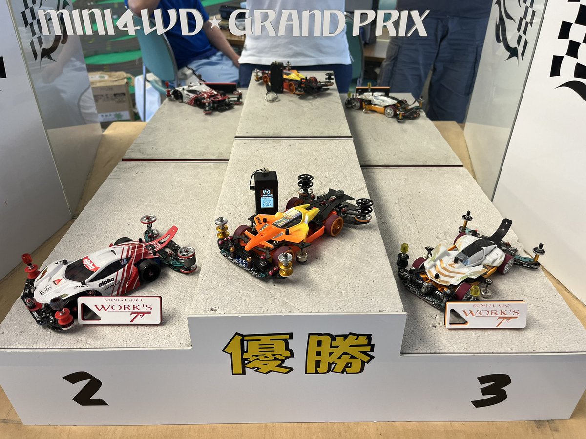 Mini4S7's tweet image. 7月13日デイレース結果
優勝 ネコイ選手
準優勝 トオル選手
3位 キクチ選手
入賞おめでとうございます🎉