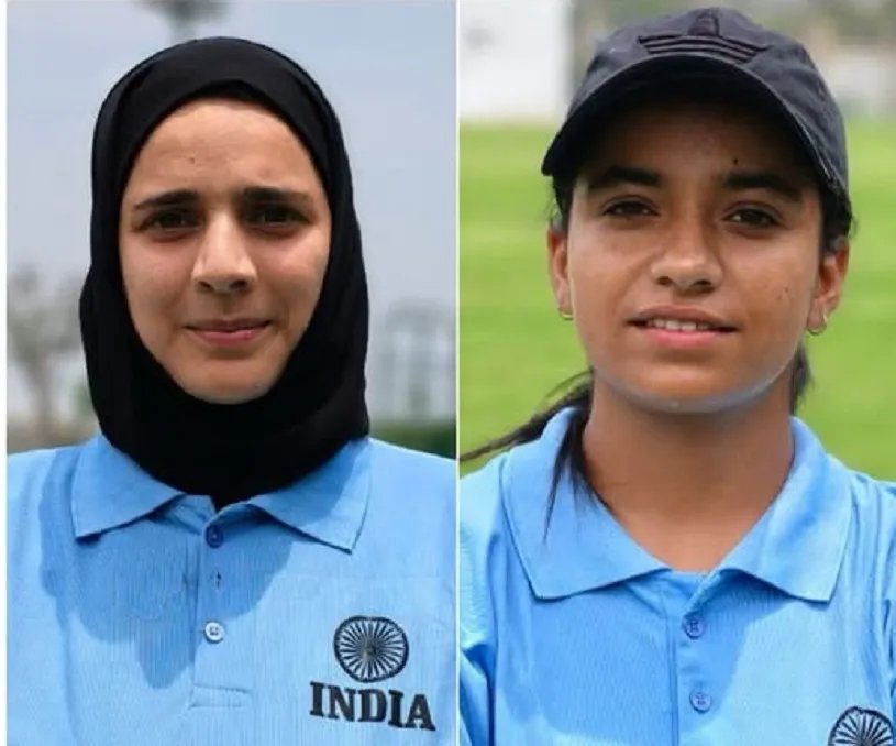RatherNighat's tweet photo. Kashmir’s daughters make India proud! 🇮🇳

Shaista Wani (#Srinagar) &amp; Farhana Rehman (#Pulwama) will represent #India at the Asian Women’s Softball Championship in China (July 14–20). Cheer them as they carry Kashmir’s pride to the world.

#KashmirPride #WomenInSports #TeamIndia https://t.co/L1tCVWr15Y