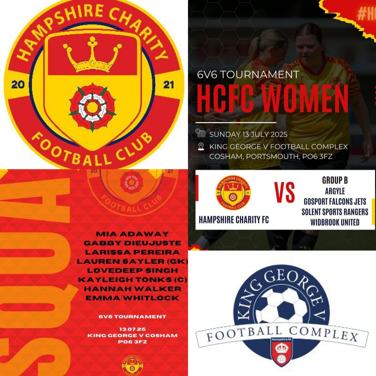 Portsmouth Football (@pompey_football) on Twitter photo ⚽️ Womens Six-A-Side ⚽️
#CoshamTournament
Wishing the very best to <a href="/HantsCharityFC/">Hampshire Charity FC</a> and #All the Clubs playing at <a href="/KingGeorgeVHFA/">King George V Football Complex</a> today 👏
#Enjoy ⚽️ Womens Six-A-Side ⚽️
#CoshamTournament
Wishing the very best to <a href="/HantsCharityFC/">Hampshire Charity FC</a> and #All the Clubs playing at <a href="/KingGeorgeVHFA/">King George V Football Complex</a> today 👏
#Enjoy