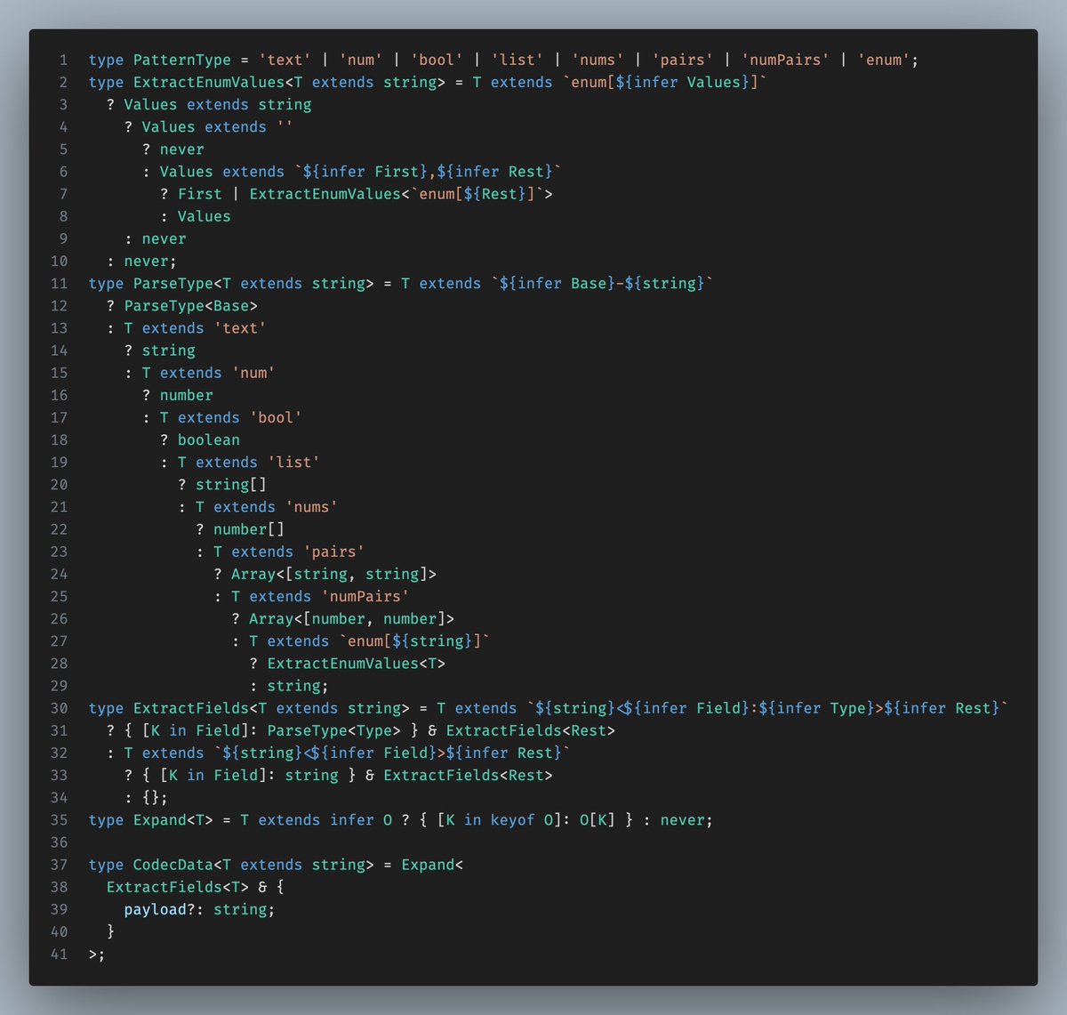 OrionReedOne's tweet image. most sane typescript type