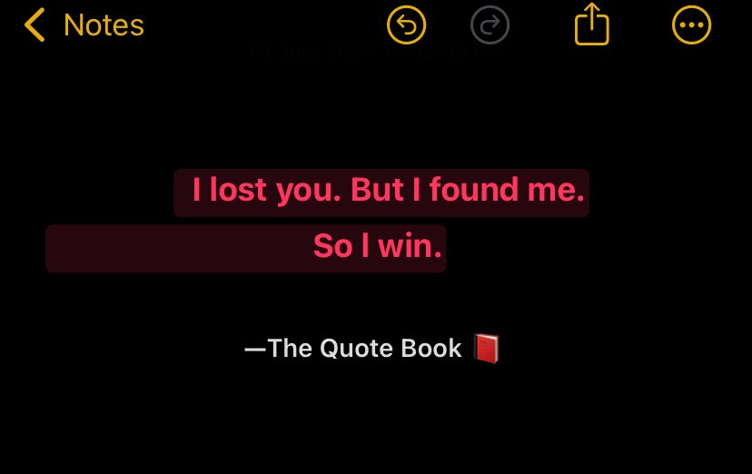 typewriterqu's tweet image. “Sometimes losing someone is the best way to find yourself. 💔➡️❤️‍🩹 #IGotMe”