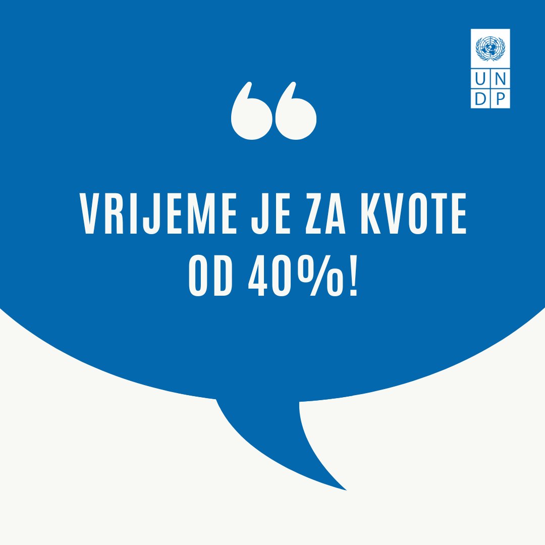 UNDP_Montenegro's tweet image. 📢 It’s time for 40%!
Women are over half of 🇲🇪 population, yet only 10.56% of all MPs since 1946 were women.
The Gender Equality Committee calls for:
✅ 40% gender quota
✅ 1 in every 3 candidates = a woman
✅ Sanctions for non-compliance