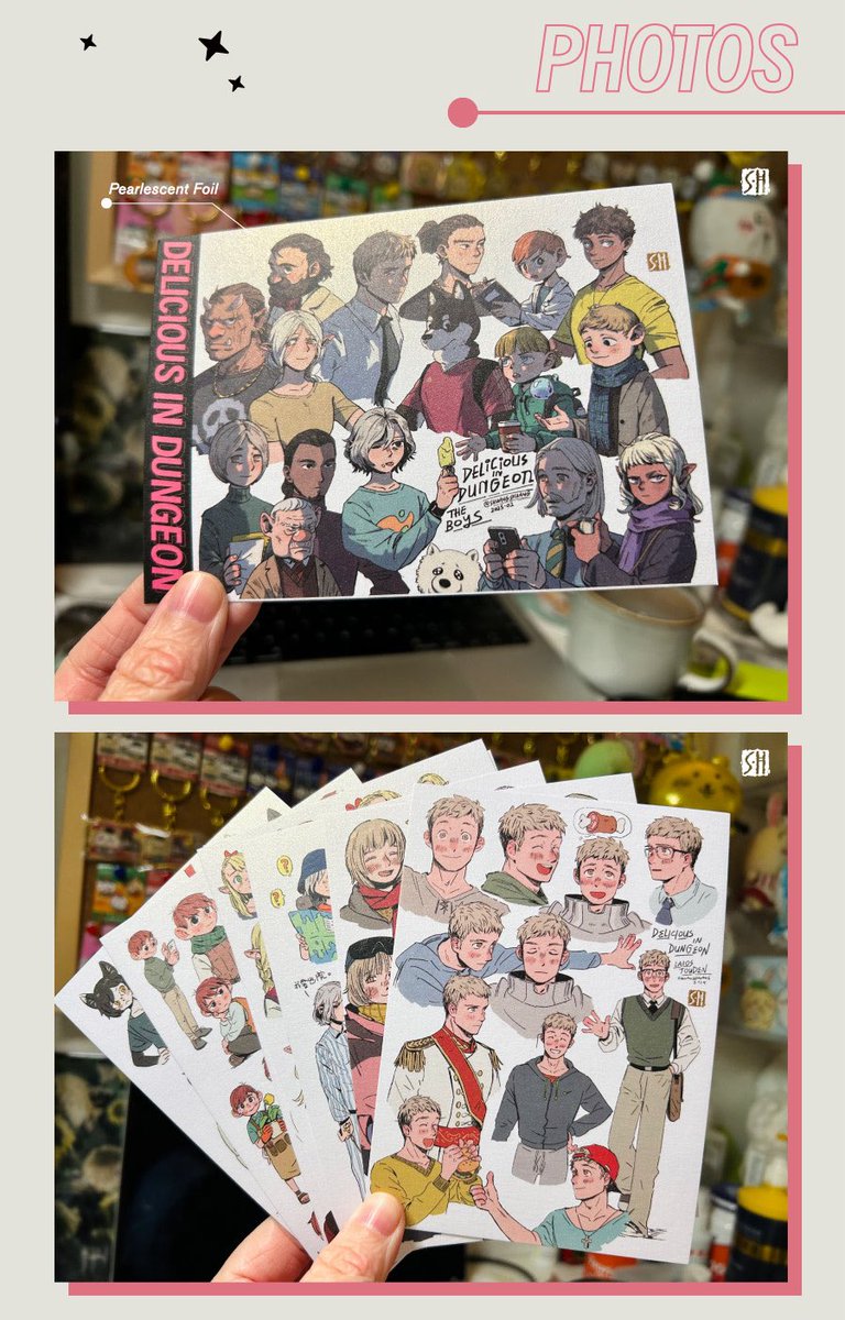 Shuangshuang Hao (@shuangshuanghao) on Twitter photo Guys I made some drawings into postcards, thx to <a href="/QuartzFanClub/">Univeil Box Office</a> !
#DeliciousinDungeon #ダンジョン飯
The beloved fan art of Dungeon Meshi characters in modern fashion has finally been turned into a postcard set—and they look fantastic!
Link in comments 🫶 Guys I made some drawings into postcards, thx to <a href="/QuartzFanClub/">Univeil Box Office</a> !
#DeliciousinDungeon #ダンジョン飯
The beloved fan art of Dungeon Meshi characters in modern fashion has finally been turned into a postcard set—and they look fantastic!
Link in comments 🫶