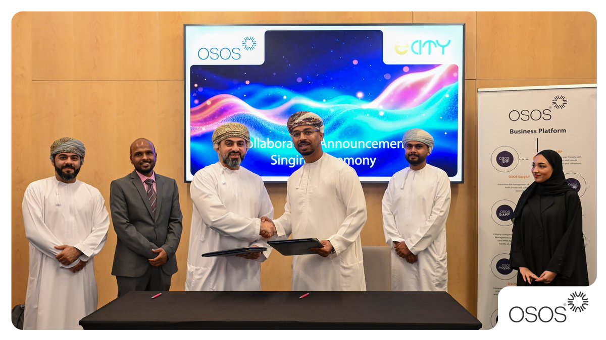 OSOS_tech's tweet image. A Milestone Moment at OSOS!
we proudly signed a partnership agreement with Ecity – marking the beginning of a powerful collaboration. Together, we’re paving the way for smarter, digital-first business solutions.
Here’s to innovation, growth, and shared success! 🚀✨
