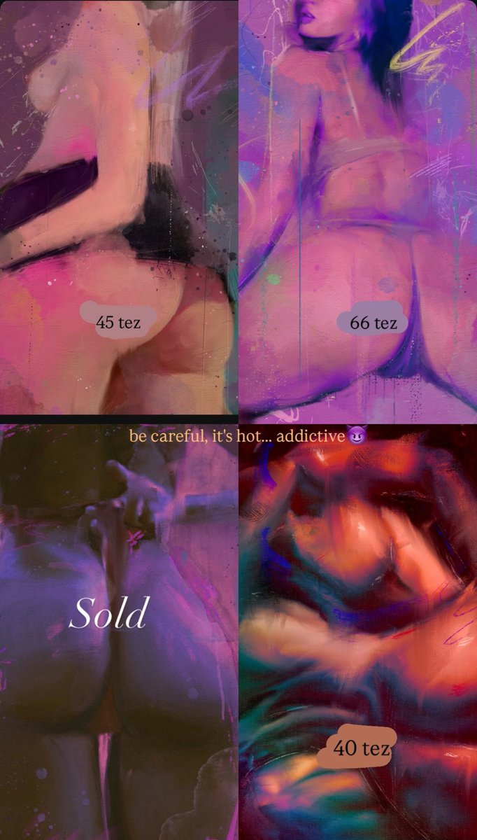 Good Morning💗

Available works from my collection Flame of Emotions 😈💦 
I would gladly add more to it, but since these works haven't found their home yet, new art is sitting on the sidelines 😌
🔗
objkt.com/collections/KT…