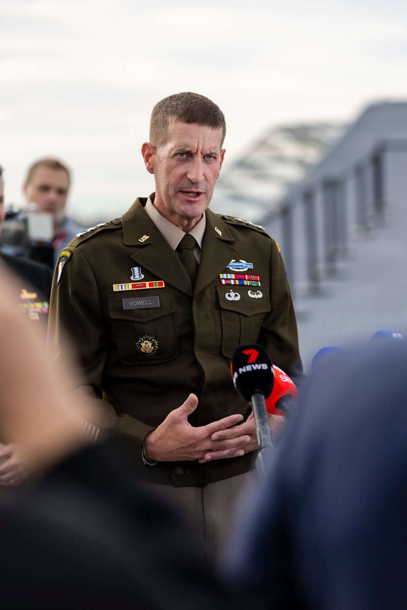 CJOPSAustralia's tweet image. Honoured to open #TalismanSabre2025 in Sydney today alongside Deputy Commanding General for @USARPAC Lt. Gen. Joel B. Vowell.
Our largest ever exercise with more than 35,000 personnel from 19 nations.
#FriendsPartnersAllies #StrongerTogether