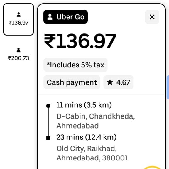 pankpraj's tweet photo. 🚗 Driver Concern ��� Unfair Low Fare
Spent nearly 40 mins covering 17 km for just ₹143? @MORTHIndia This barely covers fuel, let alone time and effort.   @Uber_India, please revise the pricing for driver sustainability. #FairFares #UberDriver @Uber_Support @Uber @ahmedabadmirror https://t.co/4OBbzajQNw