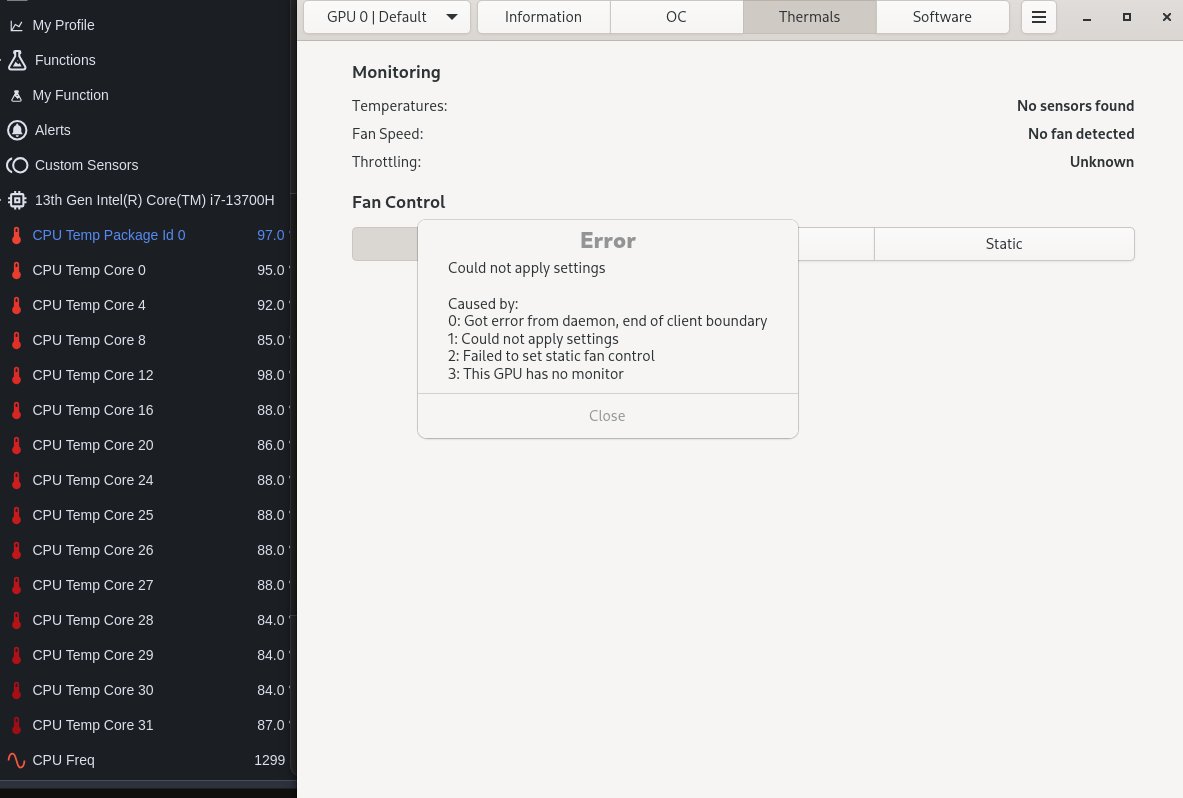 DragonbornRizmo's tweet photo. Can someone help me get my laptop to detect my fan so I can manually make it 100% fan speed all the time? I'm tired of it overheating. It's costing me money, lag sucks!
#HPEnvy #linux #fedora #troubleshooting #fancontrol https://t.co/aLKqHyJWBC