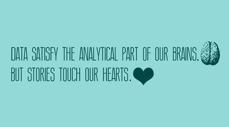 Data and stories, in the rigt mix fuel for change..