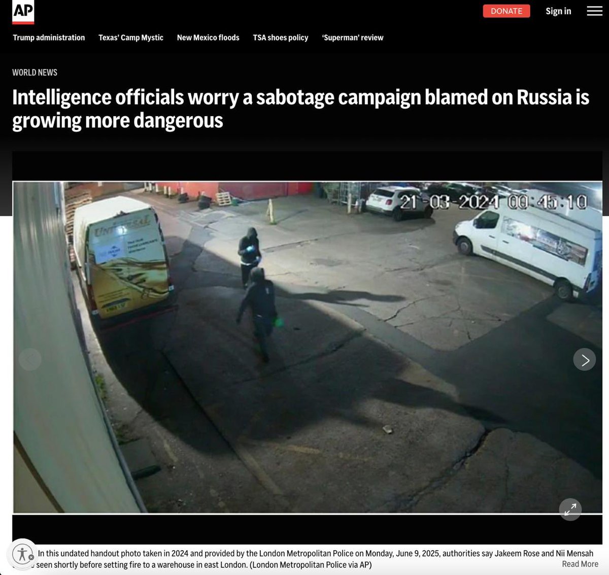 Russia has changed its sabotage tactics in Europe: instead of professional spies, there are now undercover enforcers.

As the Associated Press reports, citing intelligence sources, Moscow has begun to involve external, often inexperienced enforcers in sabotage operations due to