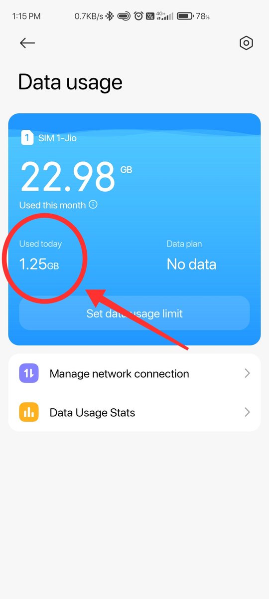 RohitRole's tweet photo. @JioCare Something's not right! My data usage has been minimal, yet your system is showing way more consumption than I actually used. Attaching the screenshot below as proof. Please look into this seriously.
#JioDataIssue #JioSupport #DataDiscrepancy
@reliancejio https://t.co/GqPXpJijbf