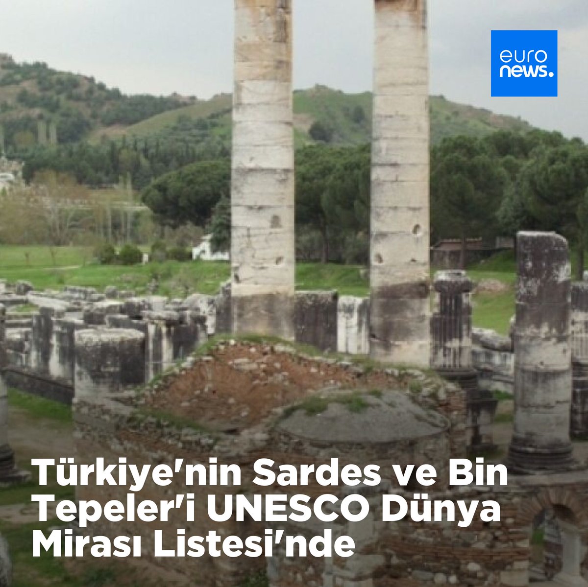 Türkiye'nin Sardes ve Bin Tepeler'i UNESCO Dünya Mirası Listesi'nde
➡️ l.euronews.com/3oV