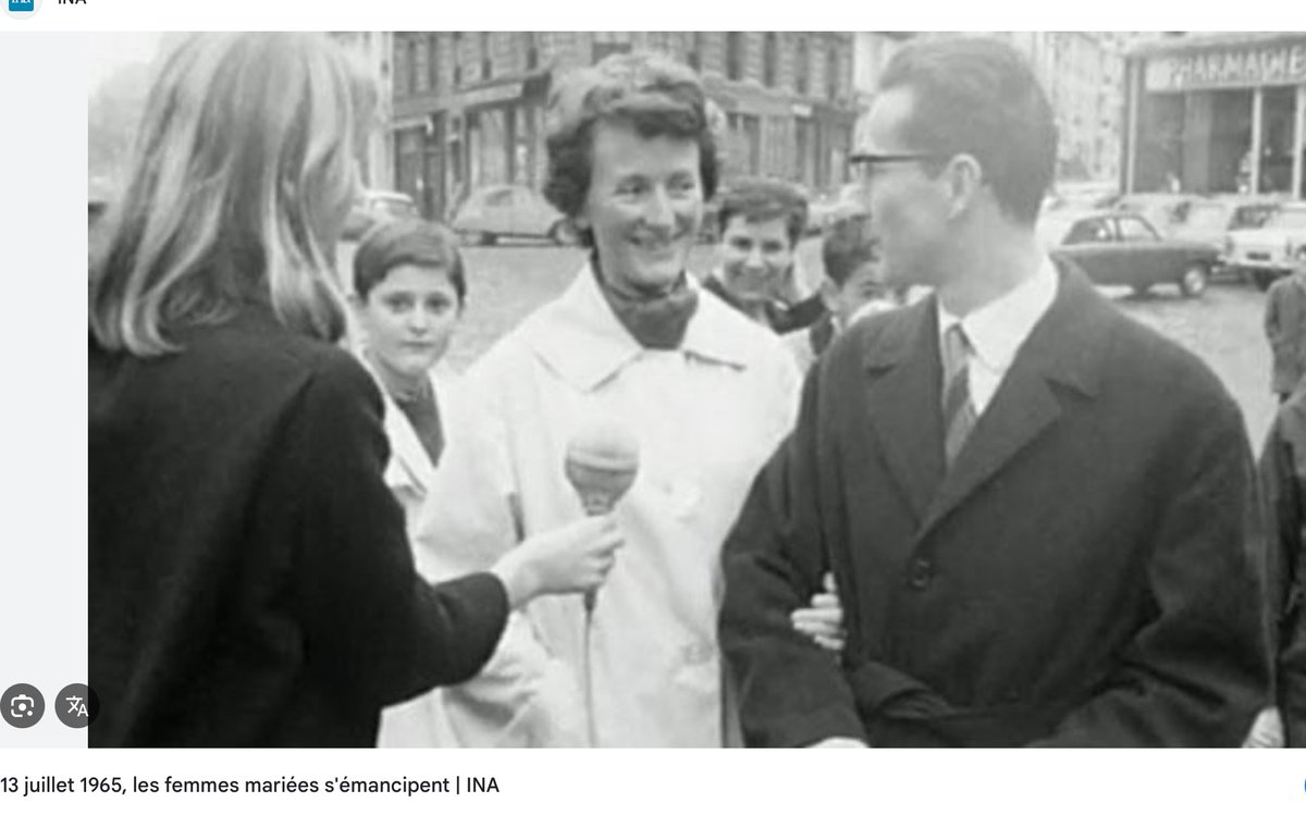 Le #13juillet1965, les femmes accèdent à l’#autotomie #financière. Le régime #matrimonial de droit commun devient communauté réduite aux acquêts. Elle peut ouvrir un compte #bancaire, travailler sans #autorisation, disposer de son#salaire. #femme