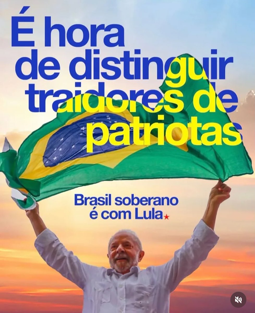 Hoje é domingo dia 13!
A nossa soberania é inegociável!
Traidor da pátria não é patriota!
Quem aí está comigo apoiando Lula?!