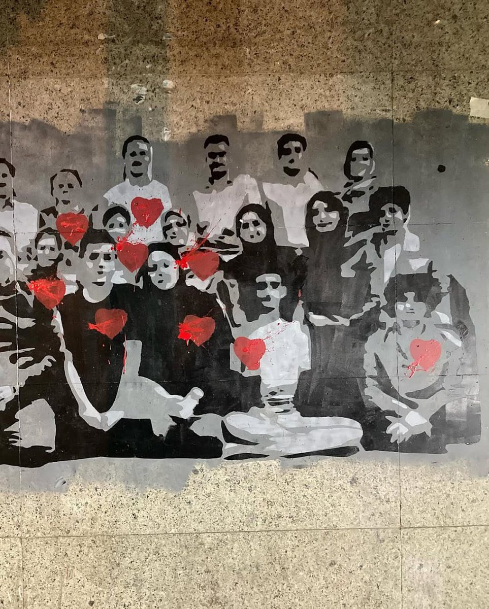 Soureh_design2's tweet photo. Tehran, graffiti artist, Ali Mirfatah honoring the martyrs of the Zionists attack, on the walls of Tehran streets https://t.co/fyEh6fmjyT