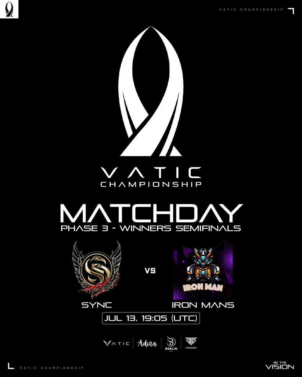 Vatic - Clash of Clans (@vatic_coc) on Twitter photo ๐ฝ๐๐๐๐ ๐ป๐๐๐๐๐๐๐๐๐ ๐ด๐๐๐๐๐๐
Good luck to the teams in today's matches!
๐๏ธ Lower Quarter Finalsย
โ๏ธ Boom Academy and Vatic Esports
๐ July 13, 12:05 UTC
๐ฅ leagueutils.com/matches/180027โฆ
๐๏ธ Winners Semifinals
โ๏ธ Synchronic and Iron Mans
๐ July 13, 19:05 UTC
๐ฅ ๐ฝ๐๐๐๐ ๐ป๐๐๐๐๐๐๐๐๐ ๐ด๐๐๐๐๐๐
Good luck to the teams in today's matches!
๐๏ธ Lower Quarter Finalsย
โ๏ธ Boom Academy and Vatic Esports
๐ July 13, 12:05 UTC
๐ฅ leagueutils.com/matches/180027โฆ
๐๏ธ Winners Semifinals
โ๏ธ Synchronic and Iron Mans
๐ July 13, 19:05 UTC
๐ฅ