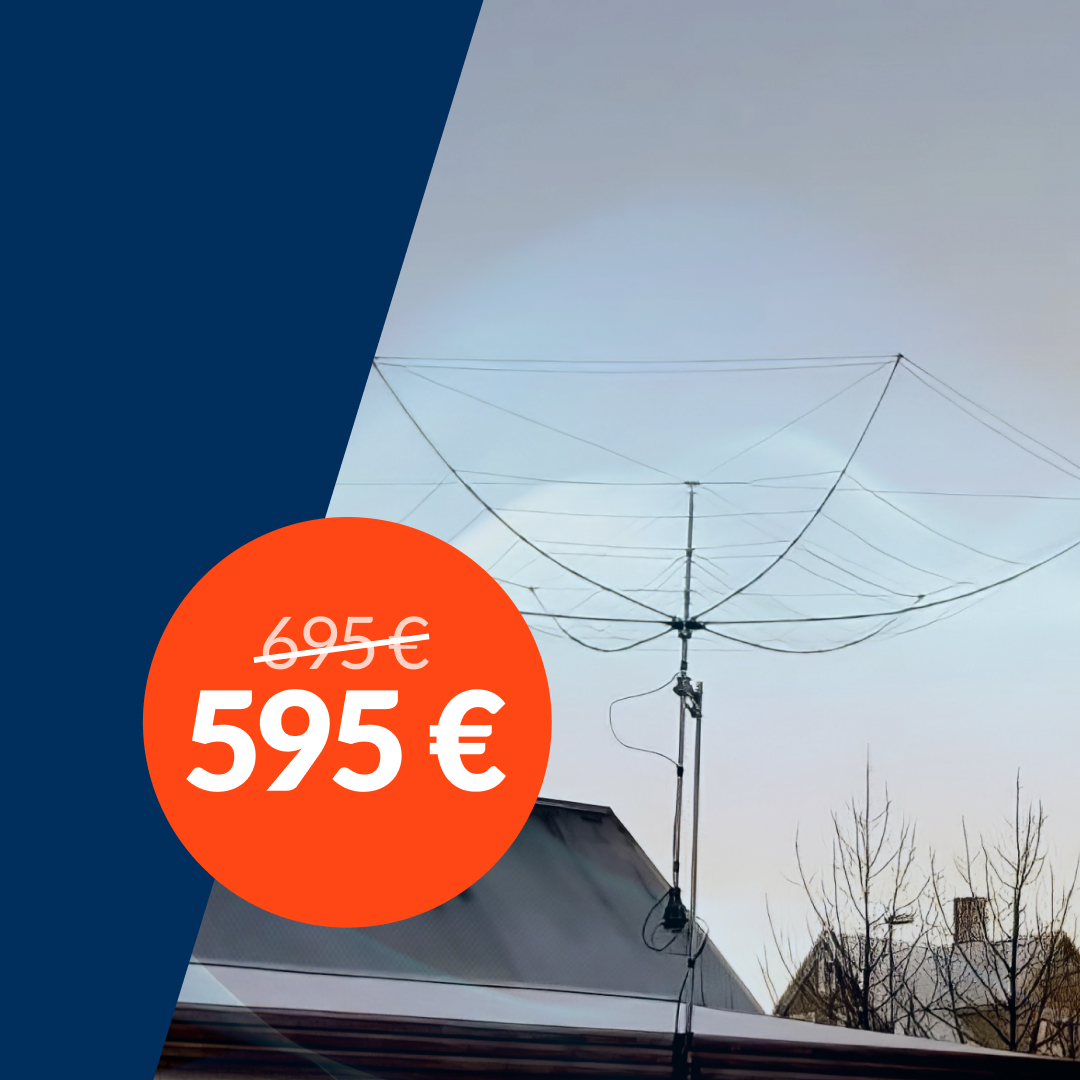 💸 EAntenna HEX6B Hexbeam in small quantities at greatly reduced prices 🏃

Due to our latest blog post, we are offering a limited number of EAntenna HEX6B Hexbeams at a particularly attractive discount price🤩! Take advantage of this opportunity now and secure this powerful beam