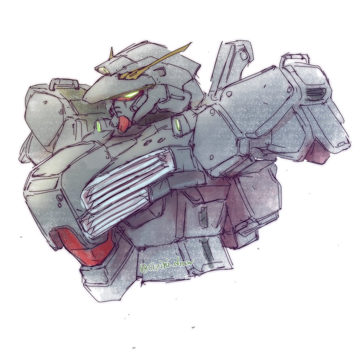 気が向いたので少し続き描いた。

UC系の何かガンダム。
特にまだ設定は決めていない。

センチネル系、Mk-2、グスタフカール、ジェガン系、近藤版に自分の趣味を混ぜた妄想MS。