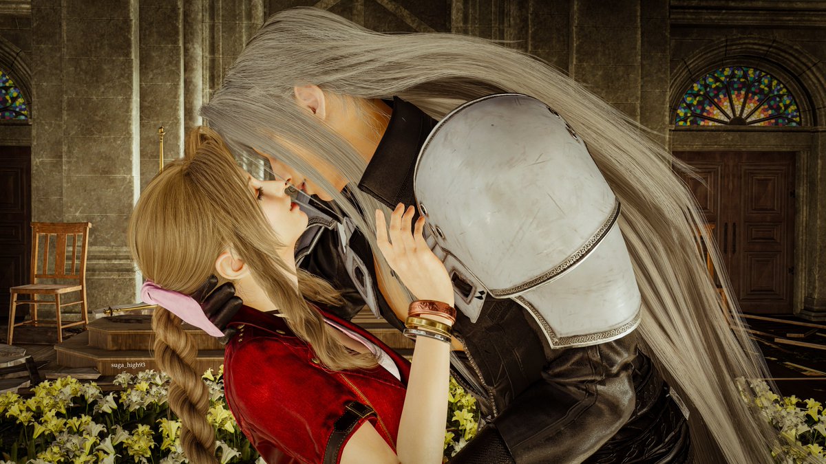 What actually happened between Sephiroth and Aerith in the church.    

Day 2:  Rivals to Lovers    

#aeriseph #aerisephweek2025 #セフィエア週間2025