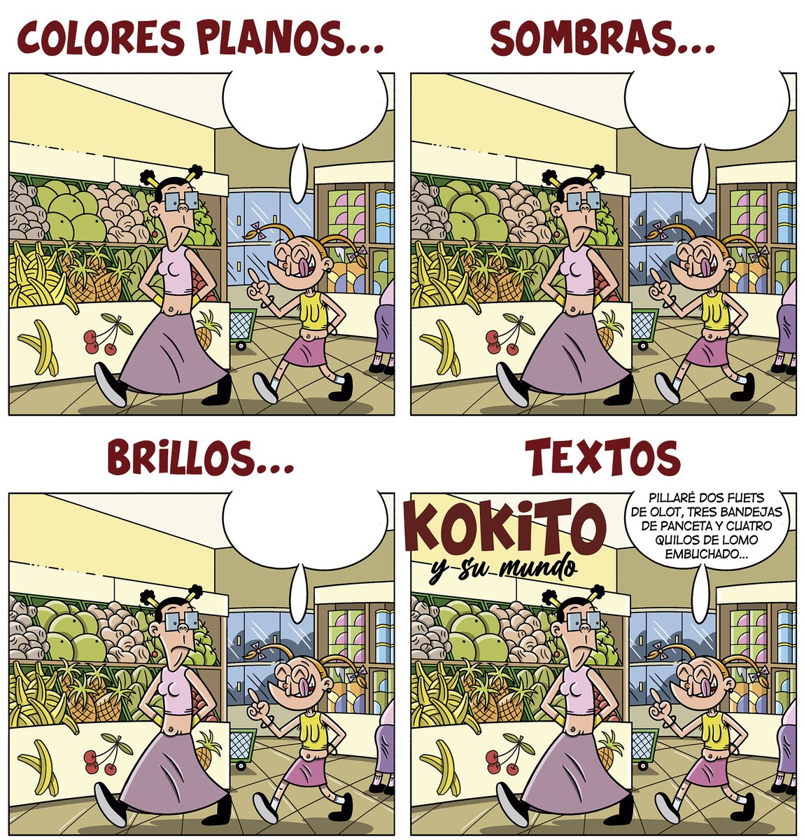 carlus_mv's tweet photo. Allá va otra muestra de los pasos que sigo para crear la viñeta de una historieta de KOKITO Y SU MUNDO para @amaniaco 😘
#HumorGráfico #ilustración #dibujos #comic #cómic #procesocreativo #humor #comicespañol #comicunderground #historieta #amaniaco #amaniacoediciones https://t.co/sLwYG1jwRz