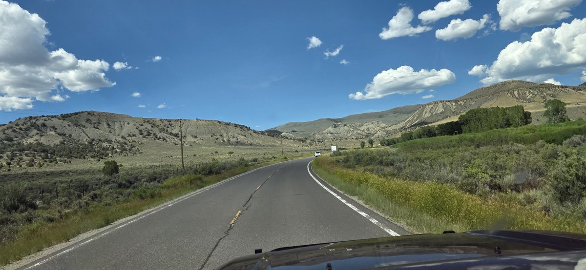 Left Denver. To head home slight detour do to fires so 200 miles of super windy roads.. It was super pritty though