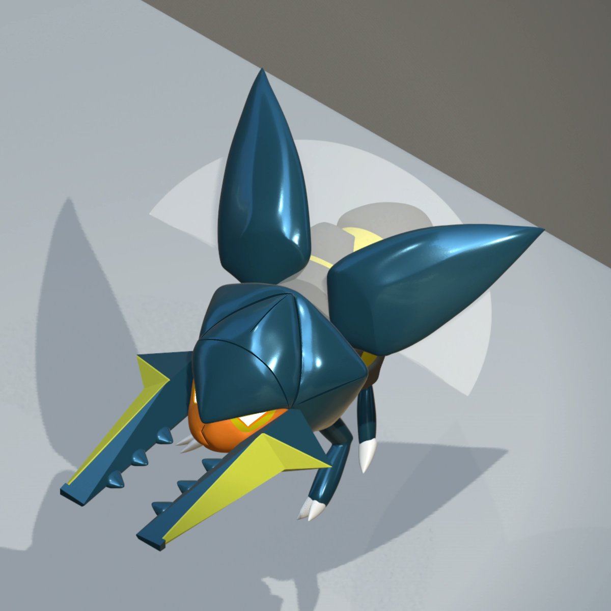 Buttobasuu's tweet photo. Some flying buggies I made a while ago!
#pokemon #pokemonart #vikavolt #yanmega #bugs #nomad #nomadsculpt https://t.co/AdU8eQb0rp