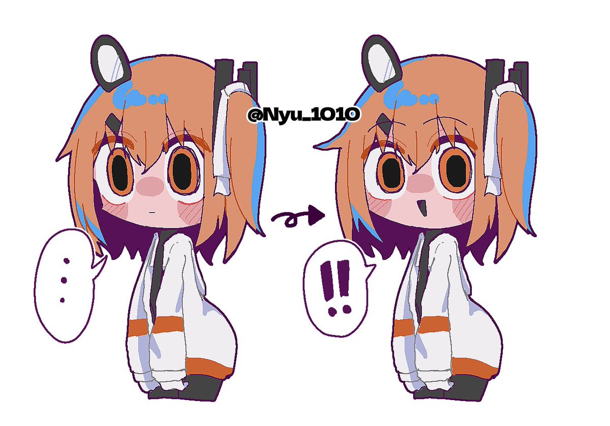 Nyu_1010's tweet image. 人を見ると笑うようになってる