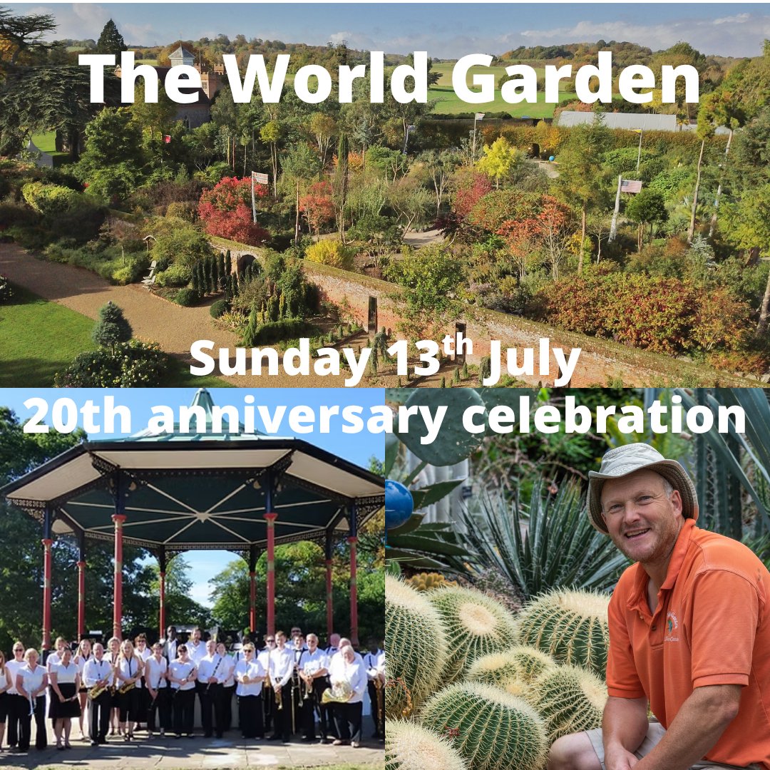 The big day has arrived for our 20th celebration event  today from 11am🎉 I can't wait to show visitors around at 12.30 &amp; 2.30pm + we have Bromley Concert Band to entertain everyone &amp; so much more! bit.ly/LullingstoneCa… #20thanniversary #theworldgarden